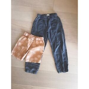 Boys Zara Linen Pants Shorts Lot Size 8
